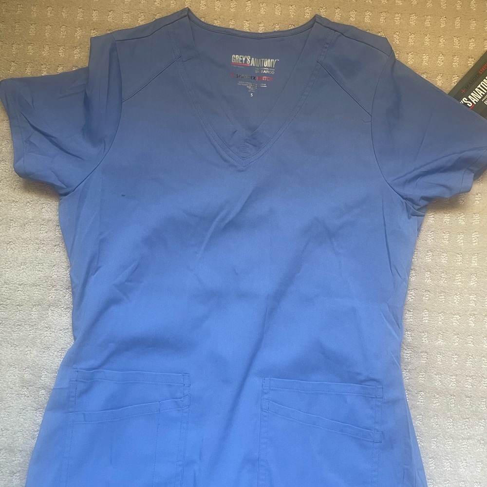 Grey's Anatomy Blue Scrub Top